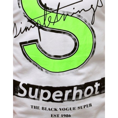 Pánske biele tričko s krátkym rukávom RX3798