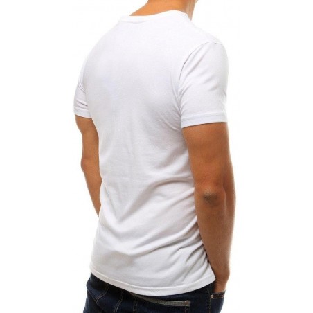 Pánske biele tričko s krátkym rukávom RX3798