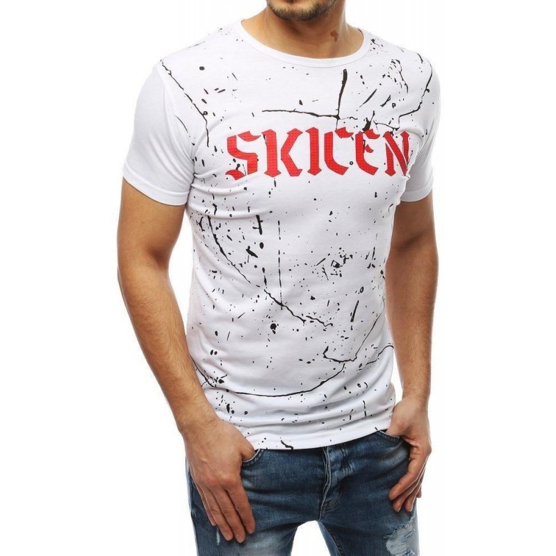 Pánske tričko s potlačou RX3920 - biele