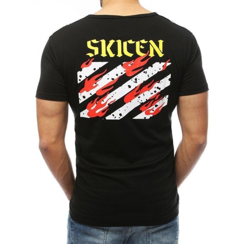 Pánske tričko s potlačou RX3922 - čierne