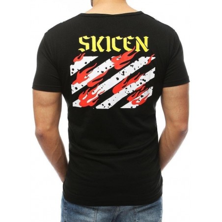 Pánske tričko s potlačou RX3922 - čierne