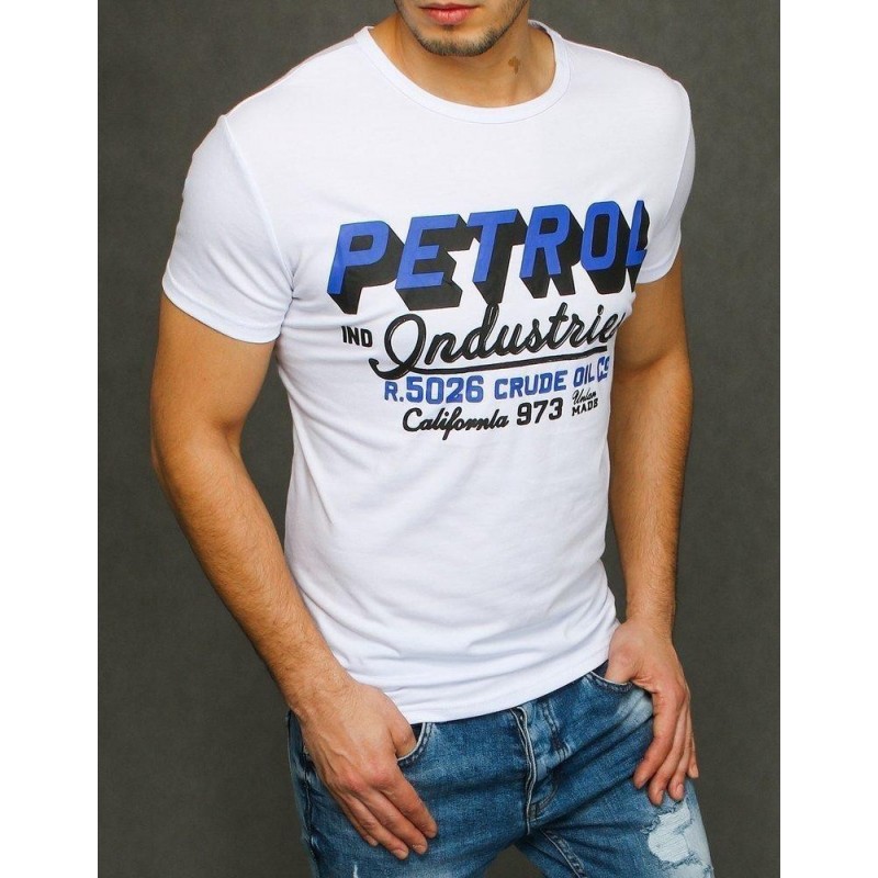 Tričko s potlačou pre mužov RX3924 - biele