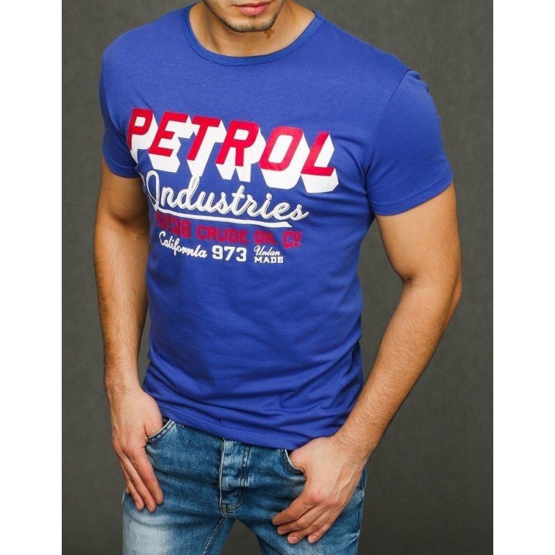 Tričko s potlačou pre mužov RX3925 - modré