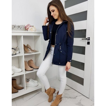 Dvojstranná dámska parka VILES TY1210 - tmavomodrá