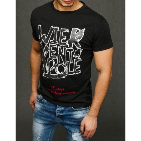 Pánske tričko s potlačou RX3888 - čierne