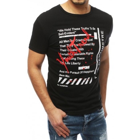 Tričko s potlačou pre mužov RX3891 - čierne