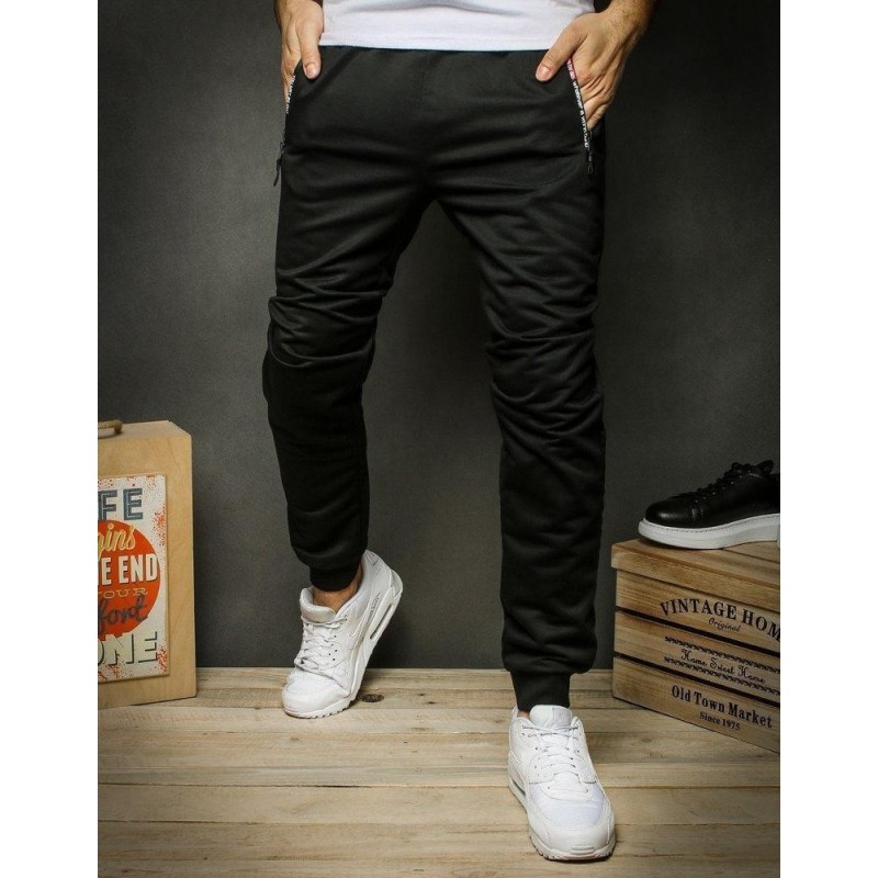 Pánske čierne tepláky UX2368