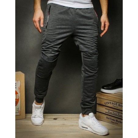 Pánske tmavosivé tepláky UX2370