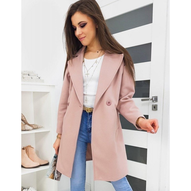 Dámsky kabát SEVENTO NY0328 - ružový