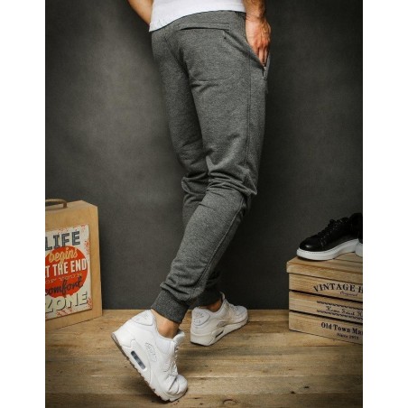 Tmavosivé pánske jogger tepláky UX2408