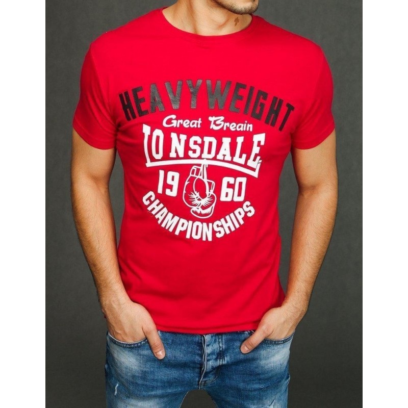 Tričko s krátkym rukávom pre pánov RX3896 - červené