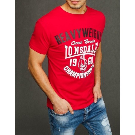 Tričko s krátkym rukávom pre pánov RX3896 - červené