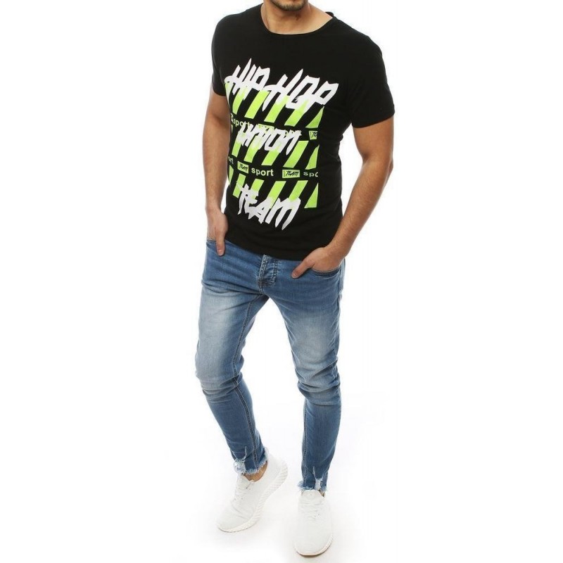 Tričko s potlačou pre mužov RX3965 - čierne