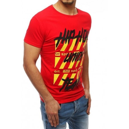 Tričko s potlačou pre mužov RX3966 - červené