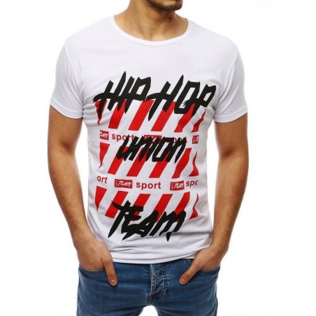 Tričko s potlačou pre mužov RX3967 - biele