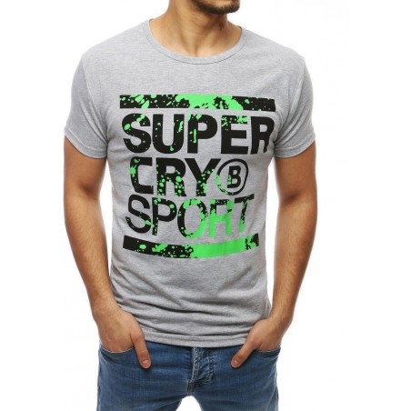 Pánske tričko s krátkym rukávom RX3995 - sivé