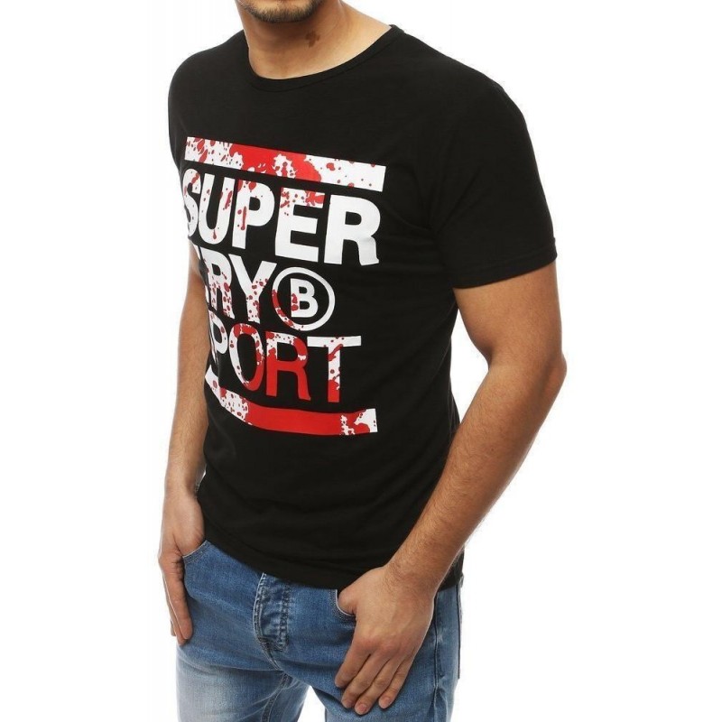 Pánske tričko s krátkym rukávom RX3996 - čierne