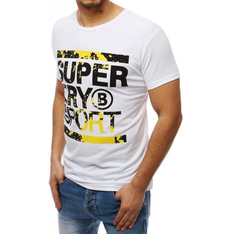 Pánske tričko s krátkym rukávom RX3997 - biele