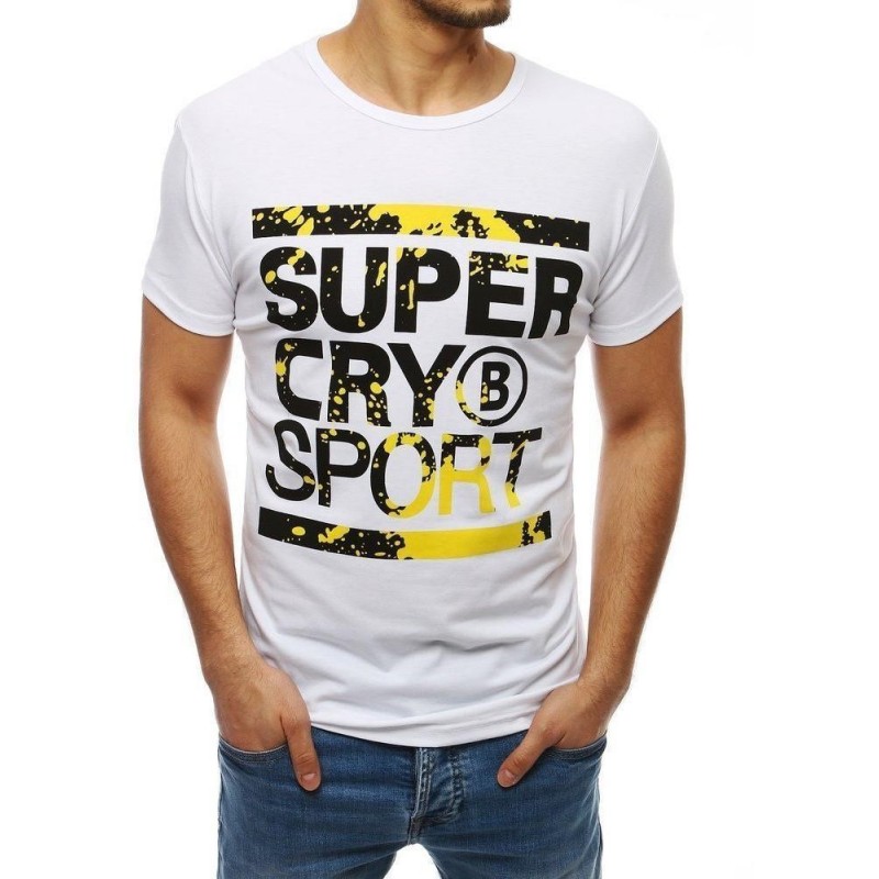 Pánske tričko s krátkym rukávom RX3997 - biele