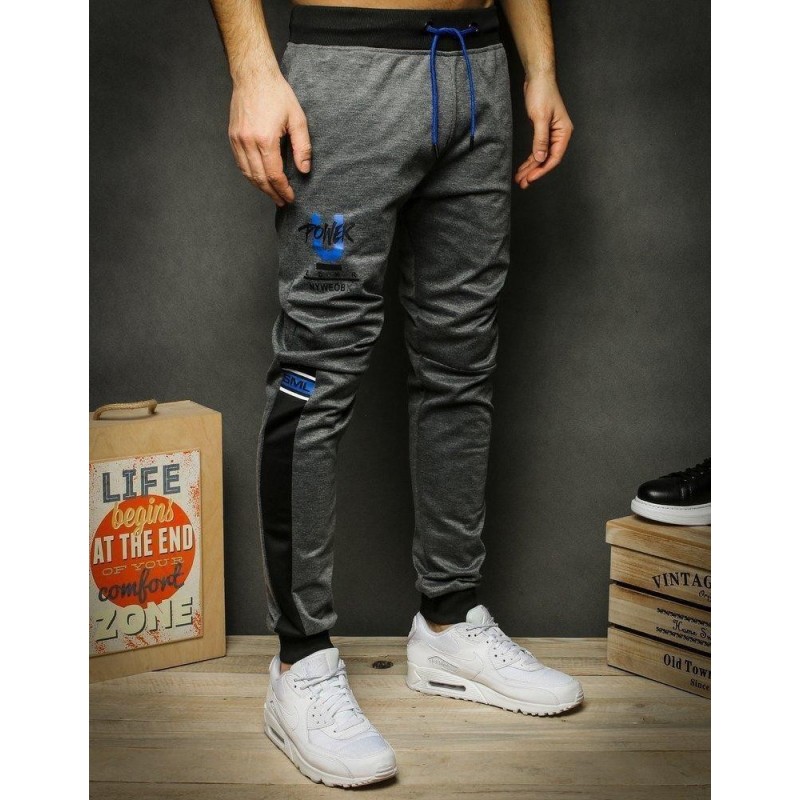 Tmavosivé pánske tepláky UX2403