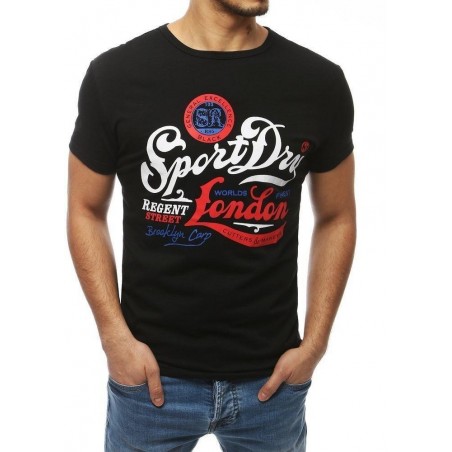 Pánske tričko s potlačou RX3906 - čierne