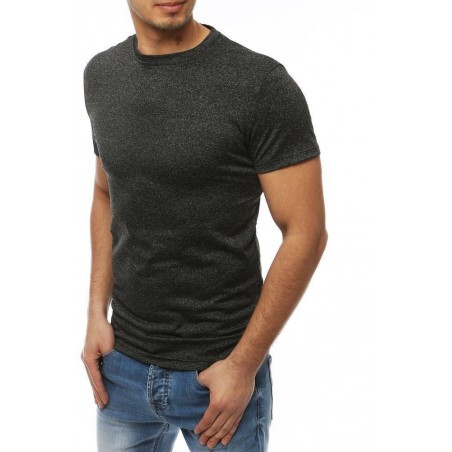 Pánske jednoduché antracitové tričko RX4018