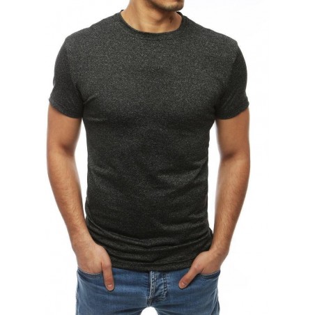 Pánske jednoduché antracitové tričko RX4018
