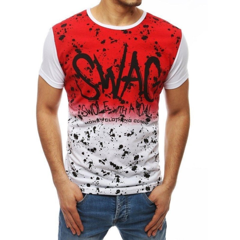 Tričko s potlačou pre mužov RX4053 - biele