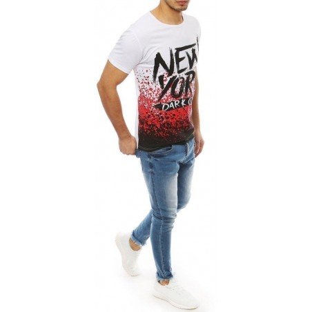 Tričko s krátkymi rukávmi pre pánov RX4074 - biele