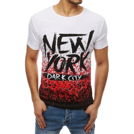 Tričko s krátkymi rukávmi pre pánov RX4074 - biele