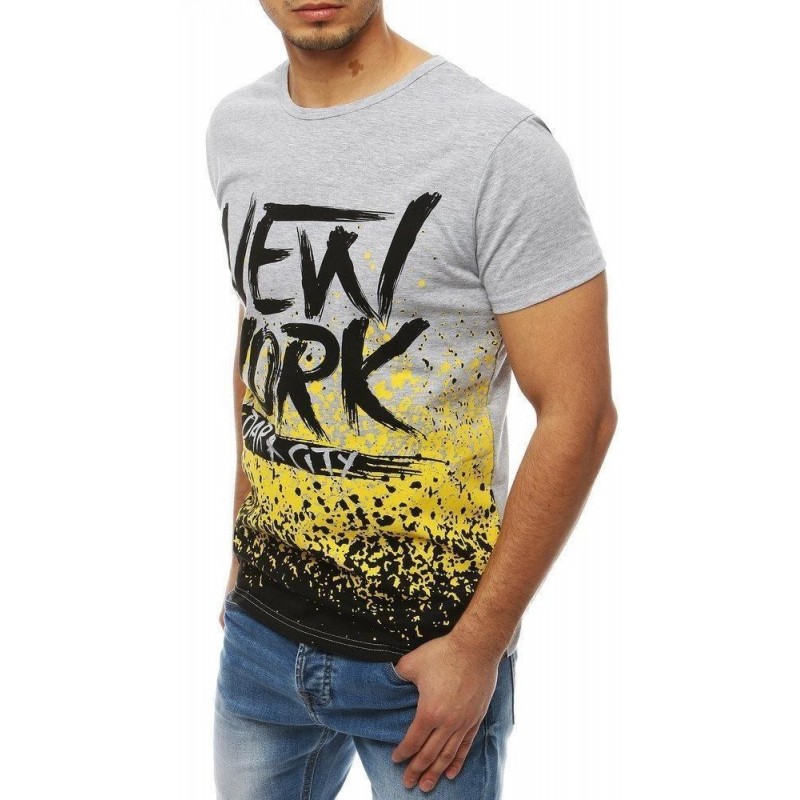 Tričko s krátkymi rukávmi pre pánov RX4075 - svetlosivé