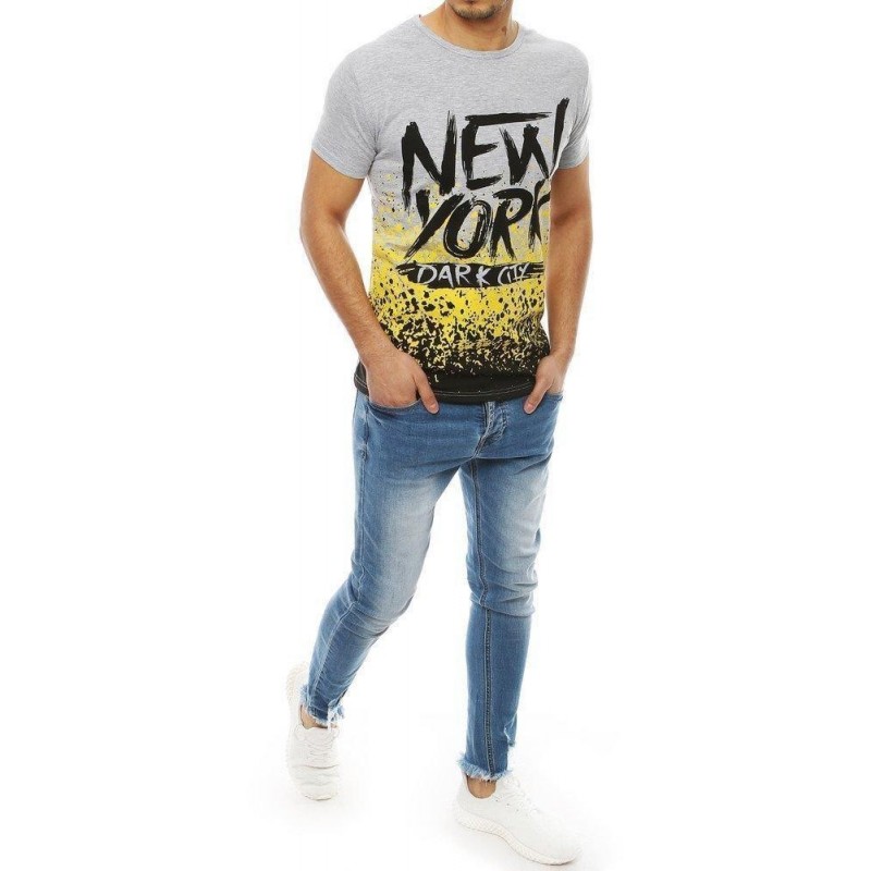 Tričko s krátkymi rukávmi pre pánov RX4075 - svetlosivé