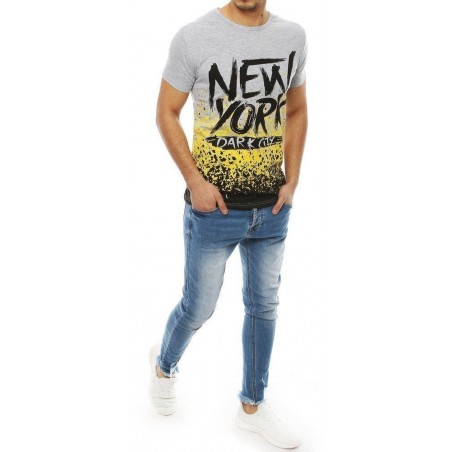 Tričko s krátkymi rukávmi pre pánov RX4075 - svetlosivé