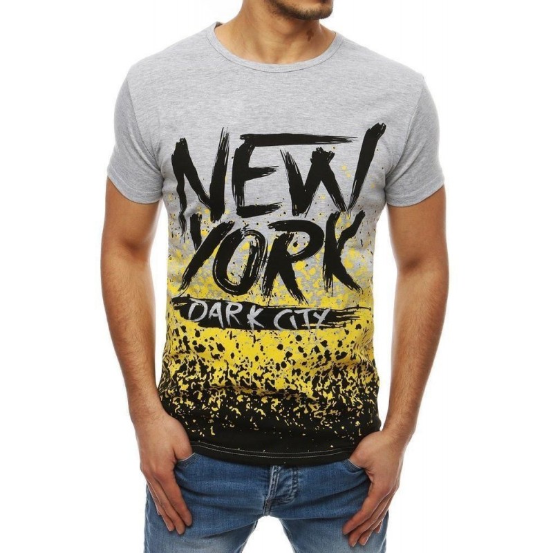 Tričko s krátkymi rukávmi pre pánov RX4075 - svetlosivé