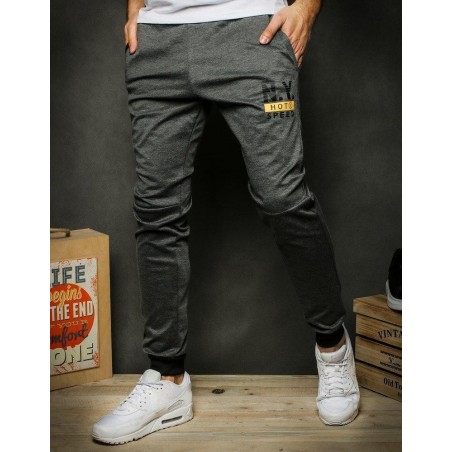 Pánske tepláky UX2417 - tmavosivé