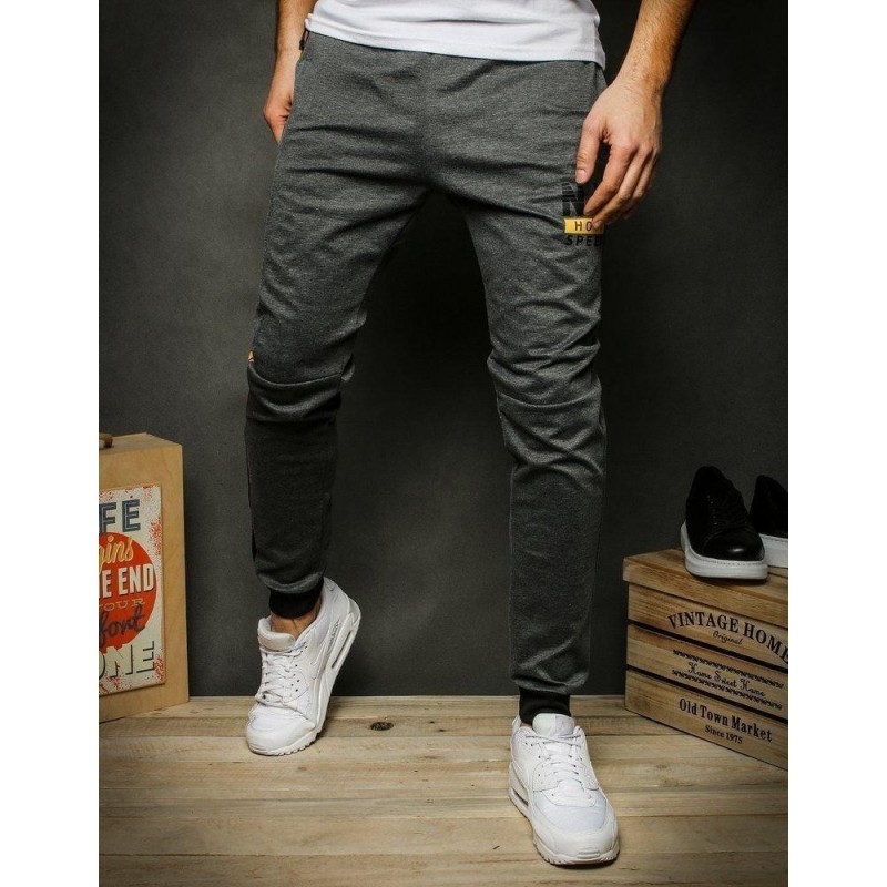 Pánske tepláky UX2417 - tmavosivé