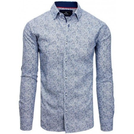 Pánska košeľa s dlhým rukávom PREMIUM DX1817 - biela