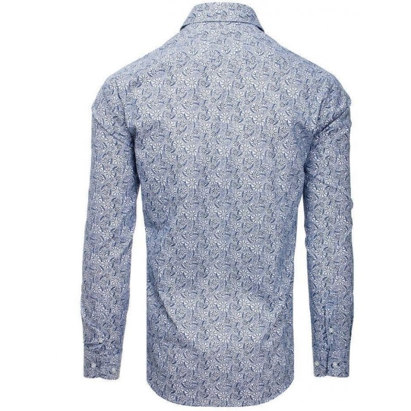 Pánska košeľa s dlhým rukávom PREMIUM DX1817 - biela