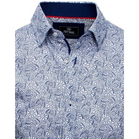 Pánska košeľa s dlhým rukávom PREMIUM DX1817 - biela