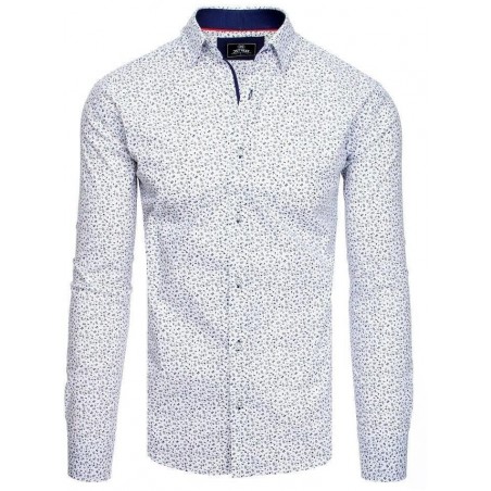 Košeľa s dlhým rukávom pre pánov PREMIUM  DX1824 - biela