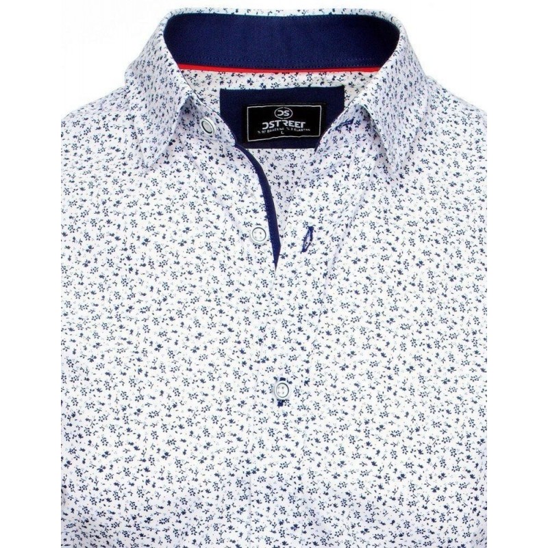 Košeľa s dlhým rukávom pre pánov PREMIUM  DX1824 - biela