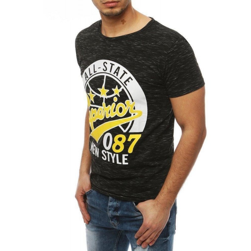 Čierne tričko pre mužov RX3952