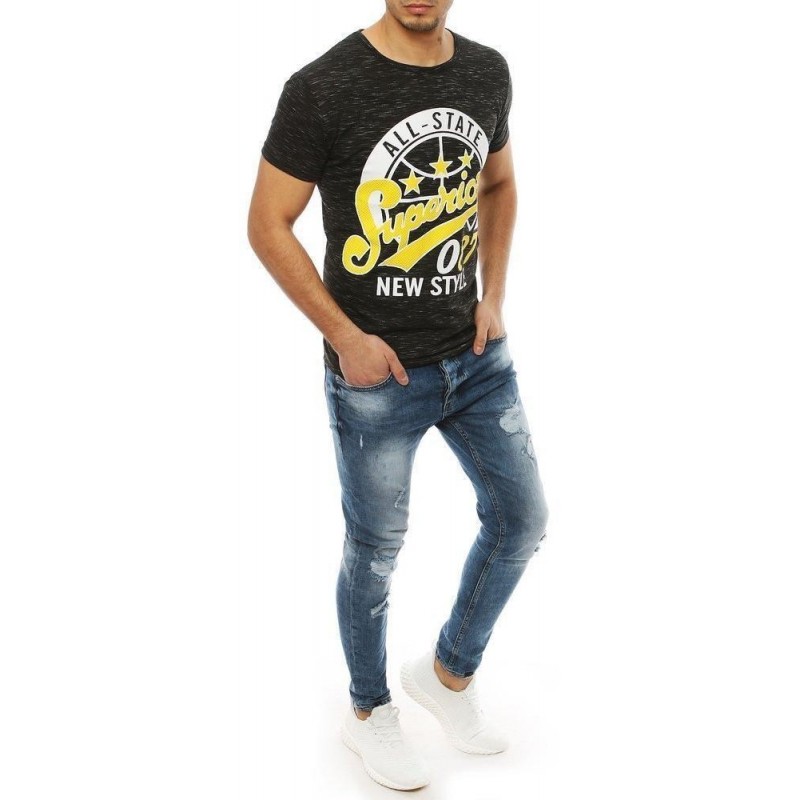 Čierne tričko pre mužov RX3952