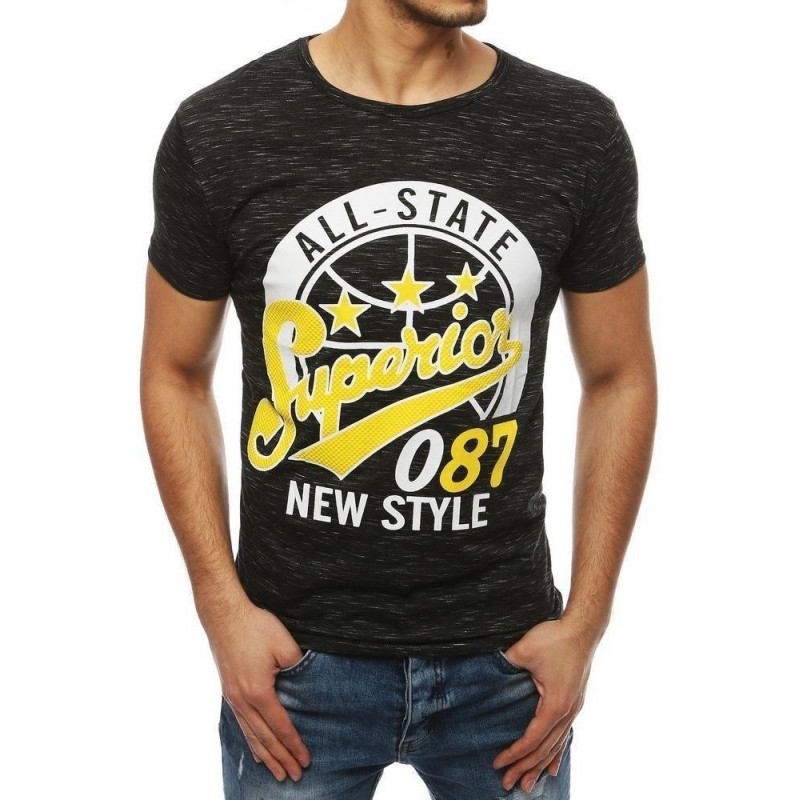 Čierne tričko pre mužov RX3952