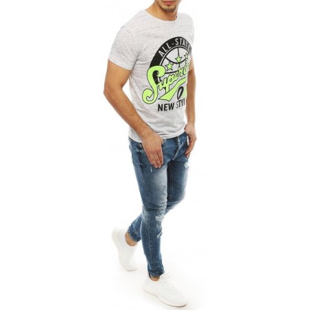 Biele tričko pre mužov RX3953