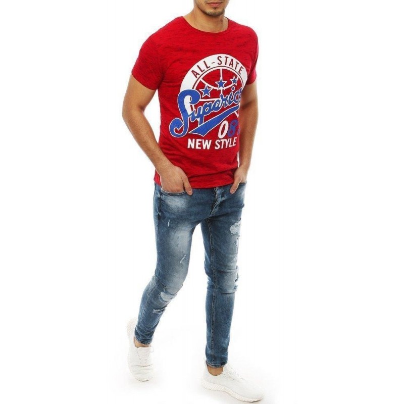 Červené tričko pre mužov RX3954