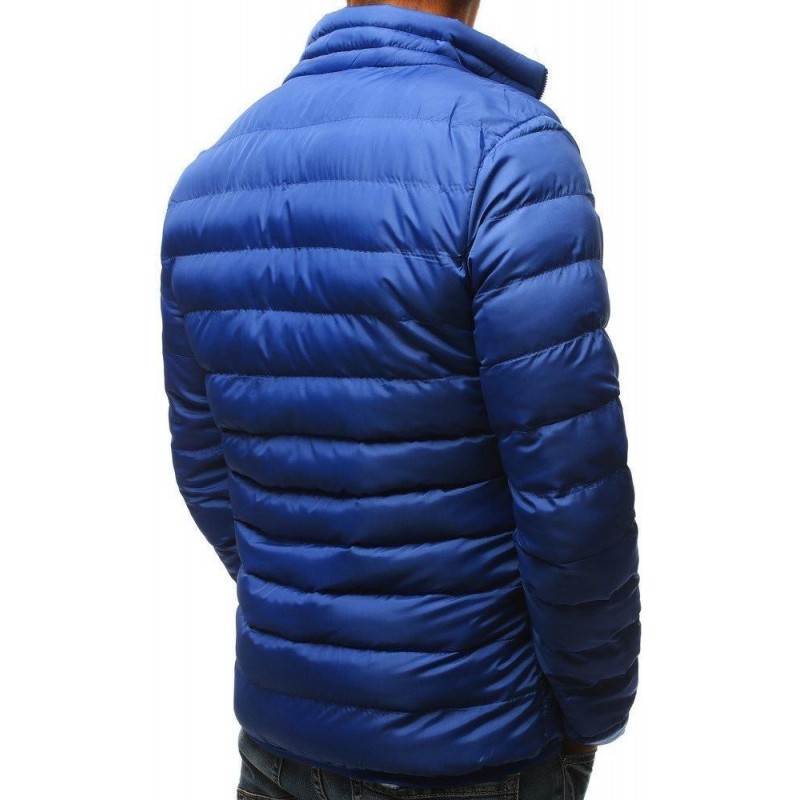 Pánska prechodná bunda bez kapucne (tx2275) - modrá