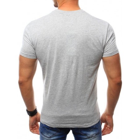 Pánske tričko so štýlovou potlačou (rx2388) - sivé