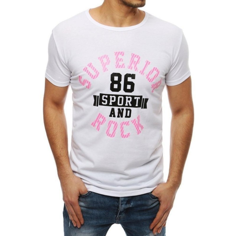 Pánske tričko s krátkym rukávom RX4007 - biele