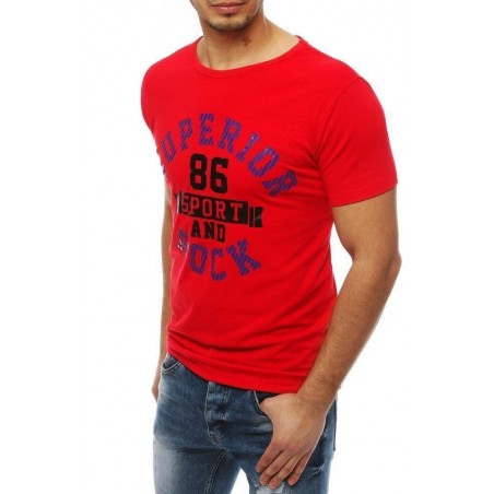 Pánske tričko s krátkym rukávom RX4008 - červené
